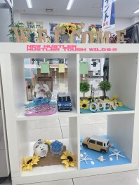 店内の夏ディスプレイ